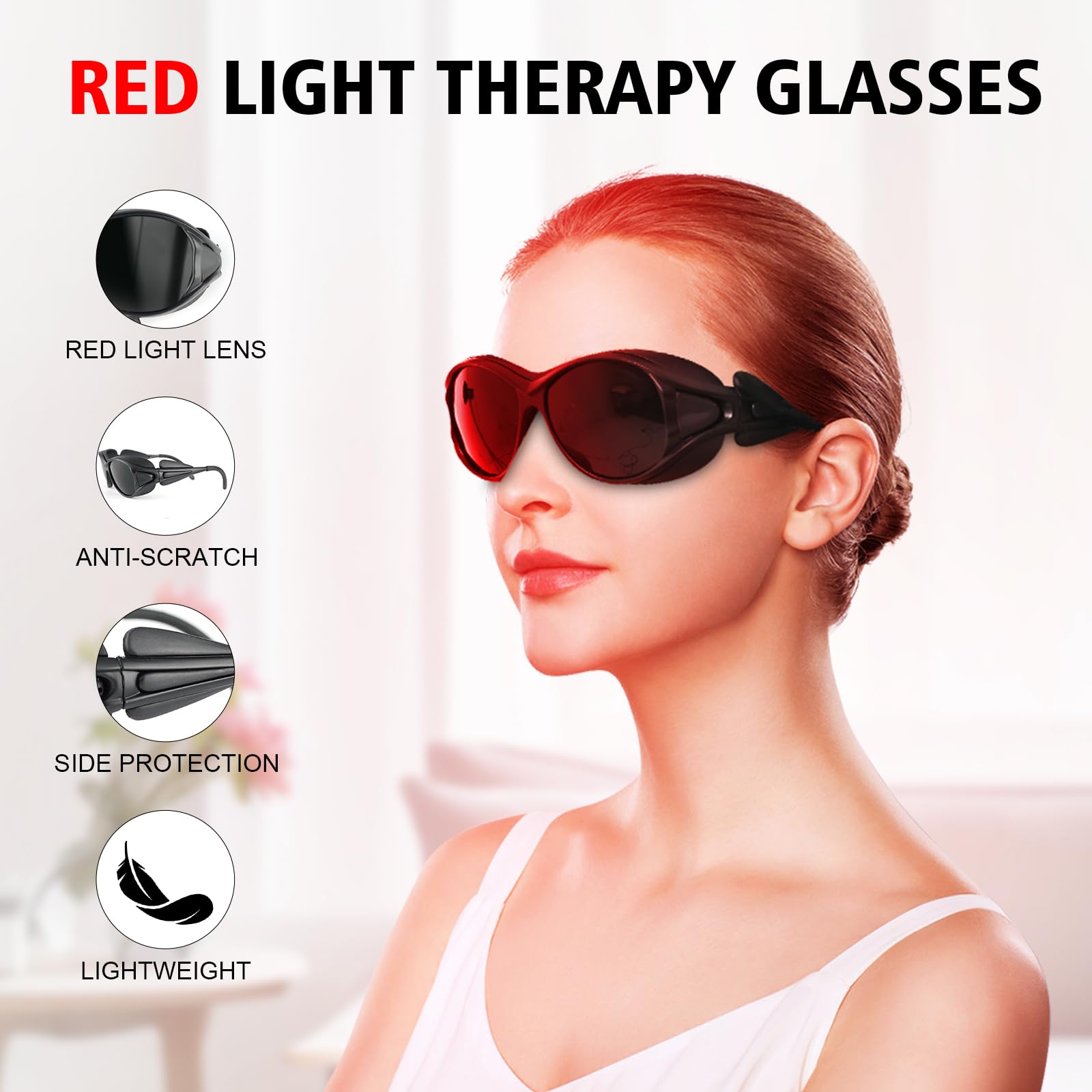 Red Light Therapy Glasses - Eye Protection -4 Red Light Therapy Glasses - Eye Protection -4