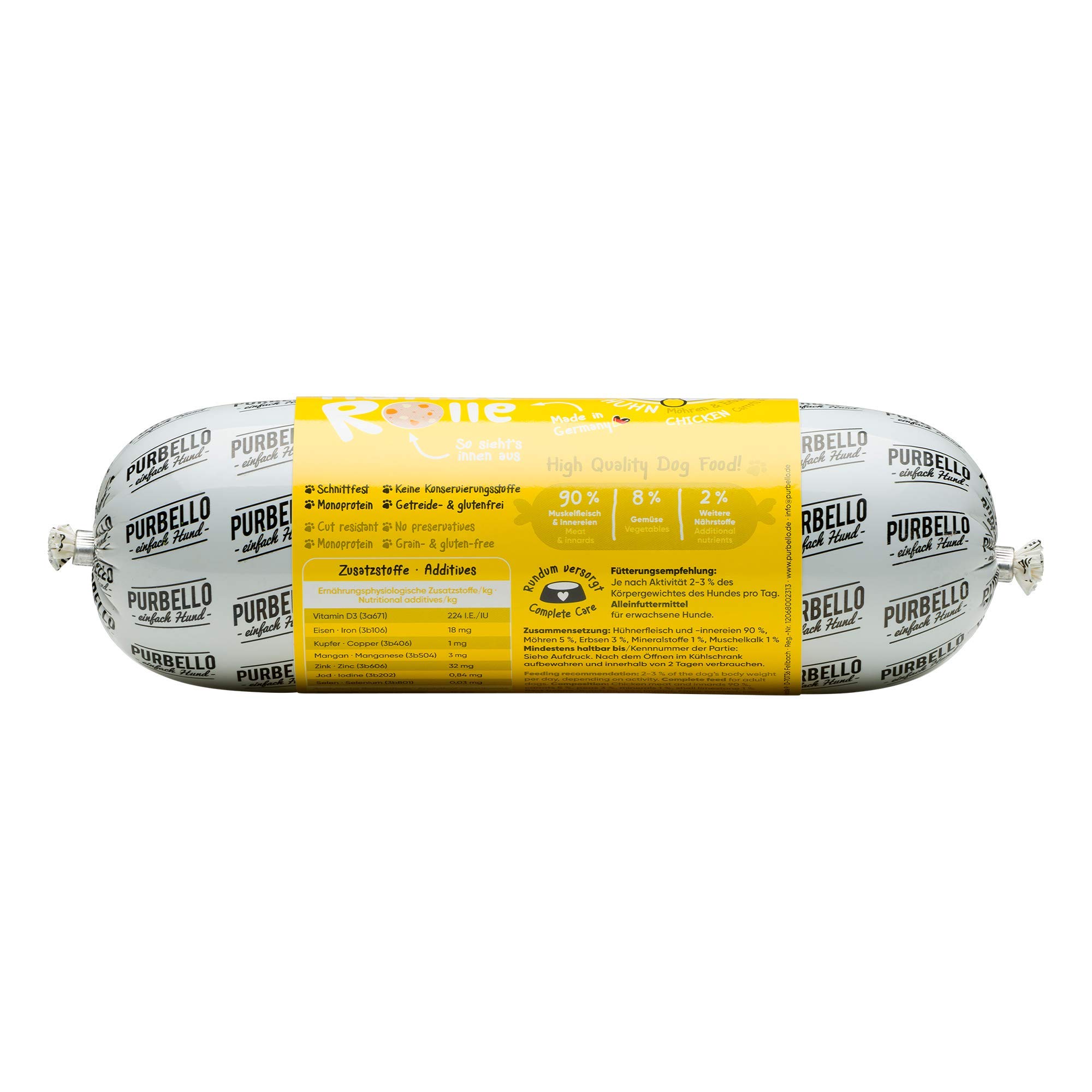 PurBello Gallina (Pack de 8, 8 x 800 g)