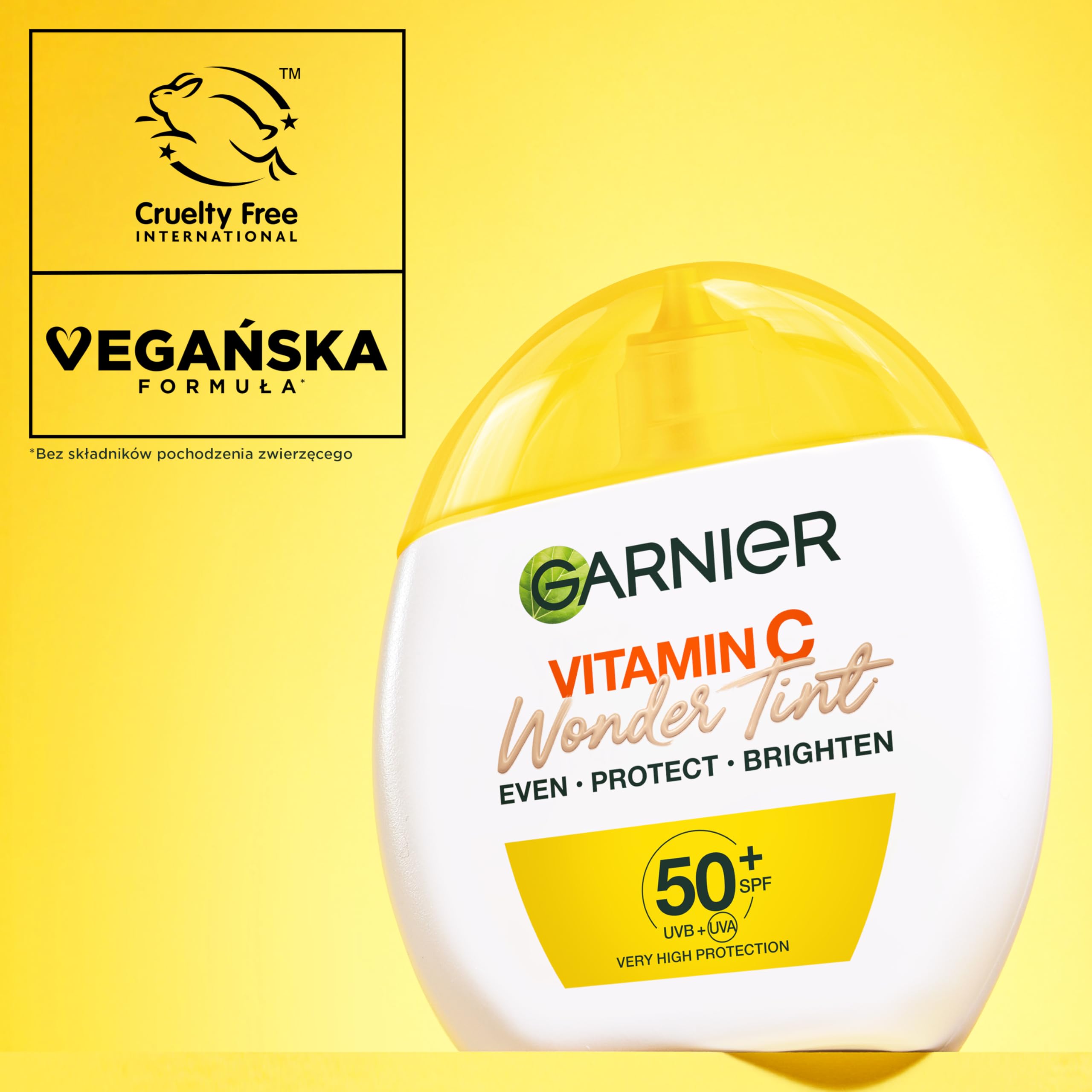 Garnier, fondotinta leggero "Wonder Tint", "chiaro", con protezione ultra elevata SPF 50+, 40 ml