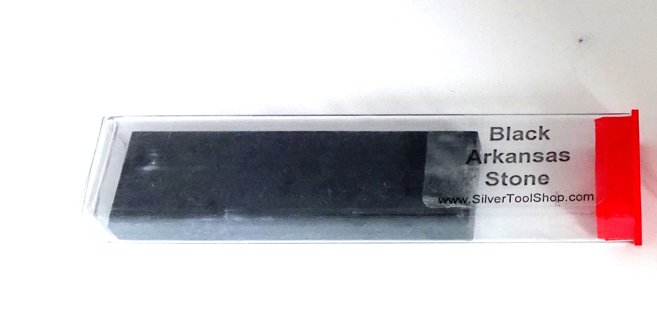 SilverToolShop® Black Arkansas Stone Fine Sharpening Stone Used to Sharpen Tools in Plastic Tube