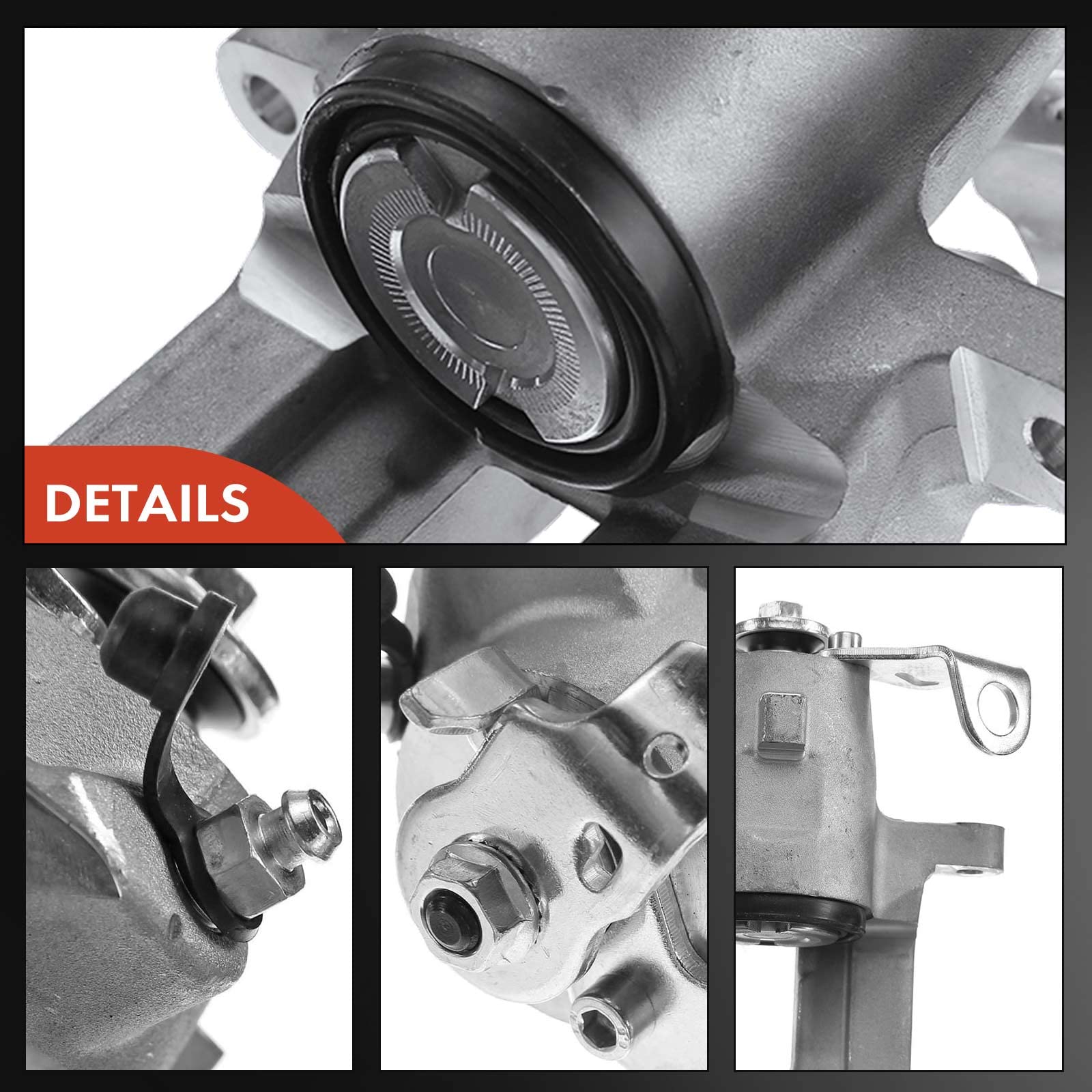Frankberg Bremssattel Bremszange Hinten Rechts Aluminium Kompatibel mit Golf IV Polo Fabia I Fabia II A3 Leon Ibiza III TT Cordoba Toledo II R.o.o.m.s.t.e.r Replace# 1J0615424D