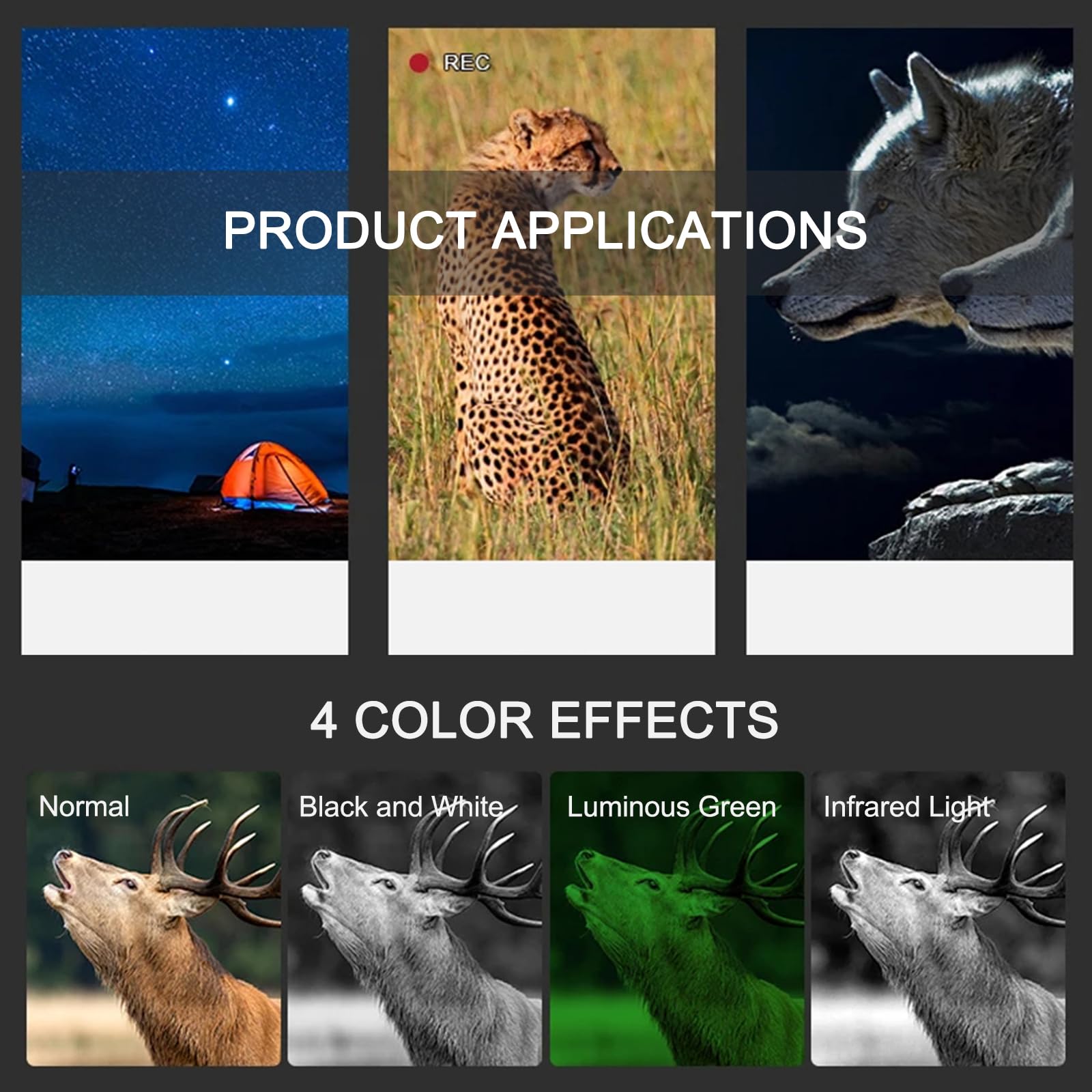 HMWOKPOT 1080P Night Vision Binoculars for Adults, Head Mounted Night Vision Goggles with Camera & 8X Digital Zoom 2.7 LCD Display for Hunting and Surveillance