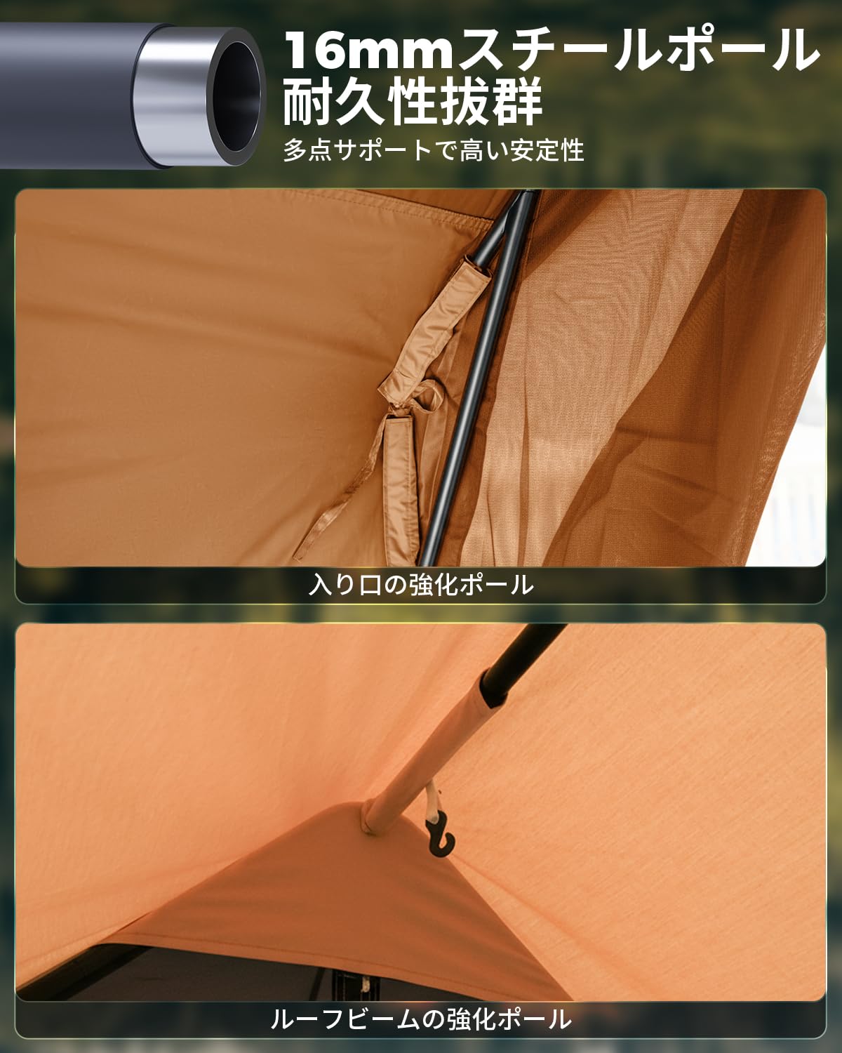Amazon.co.jp: 【2026年新登場】KingCamp ロッジテント TC キャビン