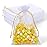 100PCS Premium White Organza Bags with Gold Drawstring, 4x4.72inch Wedding Favor Gift Bags, Mesh Pouch for Jewelry, Party, Christmas, Festival, Bathroom Soaps, Makeup Organza, Wrapping Supplie