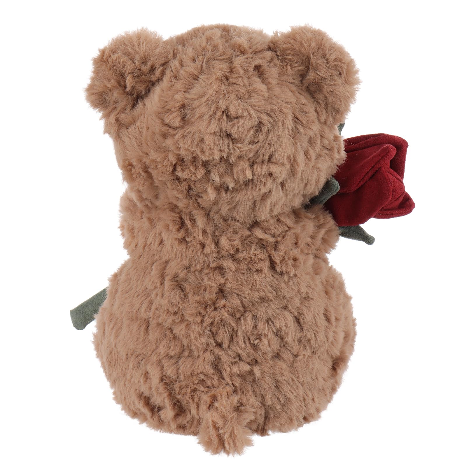 Apricot Lamb Sweet Brown Teddy Bear with Flower Plush Stuffed Animals for Kids Soft Cute Plushies Toys for Baby Girl and Boy Fluffy Sweet Brown Teddy Bear with Flower - Image 4