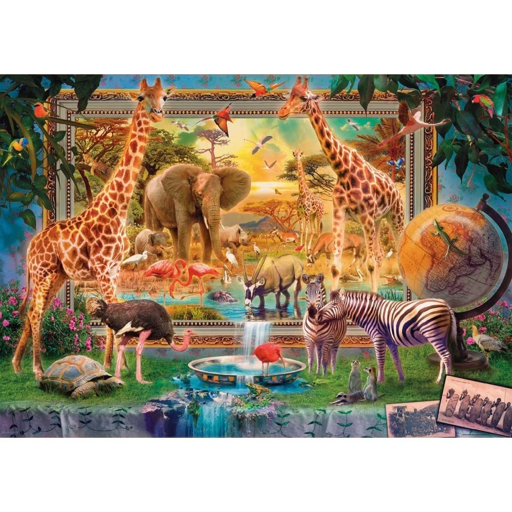 Educa - Puzzle 4000 Teile für Erwachsene | Die Savanne erwacht, 4000 Teile Puzzle für Erwachsene und Kinder ab 14 Jahren, Inklusive Ersatzteilservice, Solange der Vorrat reicht. Tierpuzzle (19285)