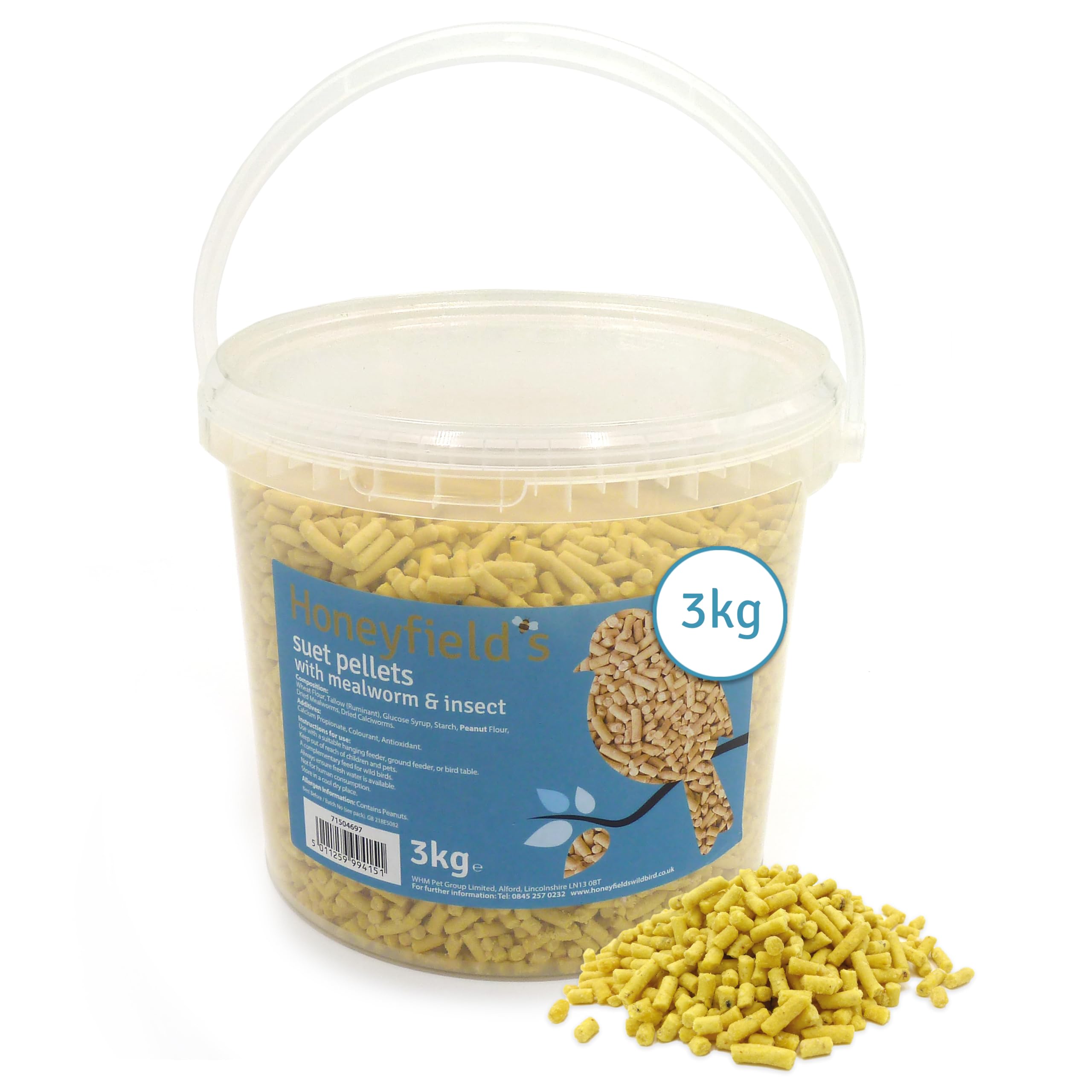Marriages Suet Pellet With Mealworm And Insect Tub 3Kg
