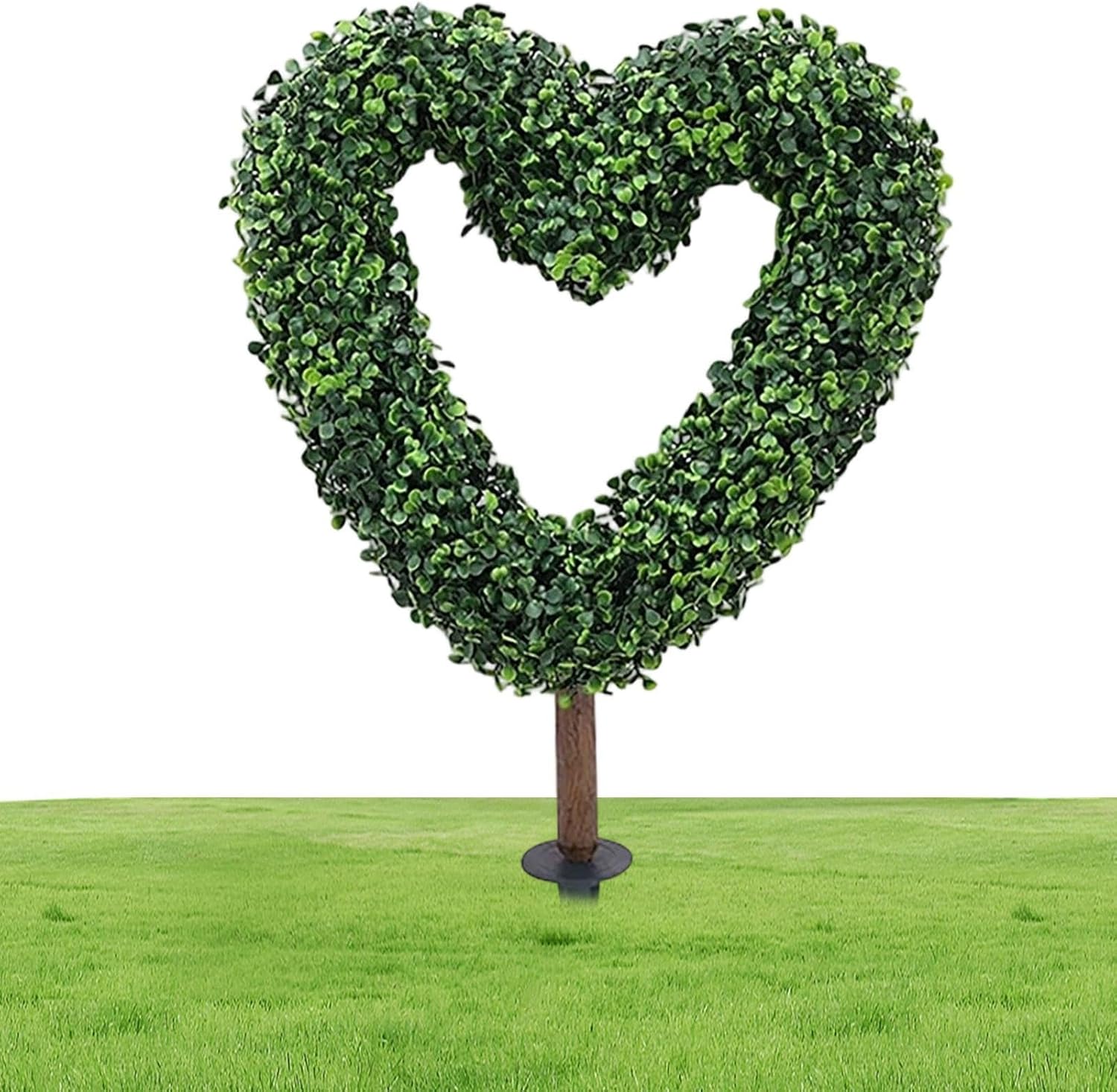 Outdoor Topiary - Heart Shaped Plant Decor for Spring | Artificial Garden Stake with Durable Material & Easy Placement for, Courtyard, Porch, Backyard and Wedding Displays