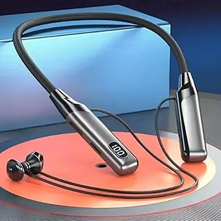 iFAST IF-185 Digital Display Bluetooth Wireless Neckband Earphone| HD Call Stereo Bass | Up to 40 Hours Music Playtime |No Price In India