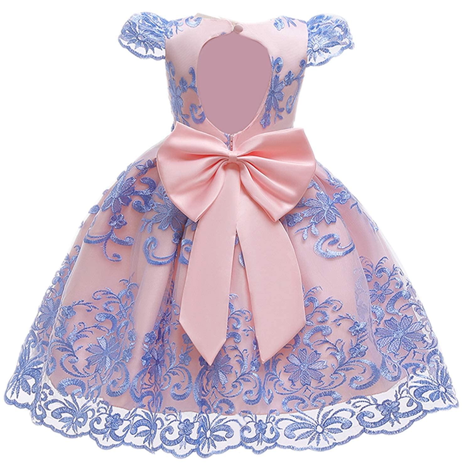NNJXD Vestido de Princesa Niña Vestido de Desfile de Fiesta de Boda de Tul