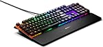 Clavier de jeu SteelSeries Apex 5 hybride – illumination RGB par touche – cadre en alliage d'aluminium de qualité aéronautique – affichage OLED intelligent (interrupteur hybride bleu)