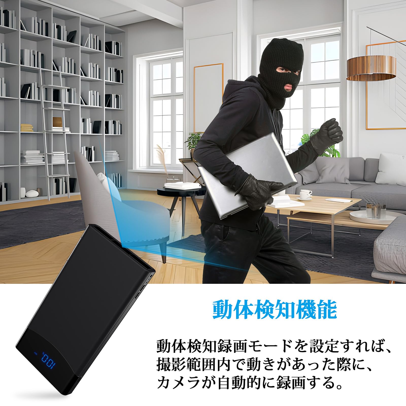 Amazon.co.jp: Axlgax 小型カメラ 50時間連続録画 64GBカード