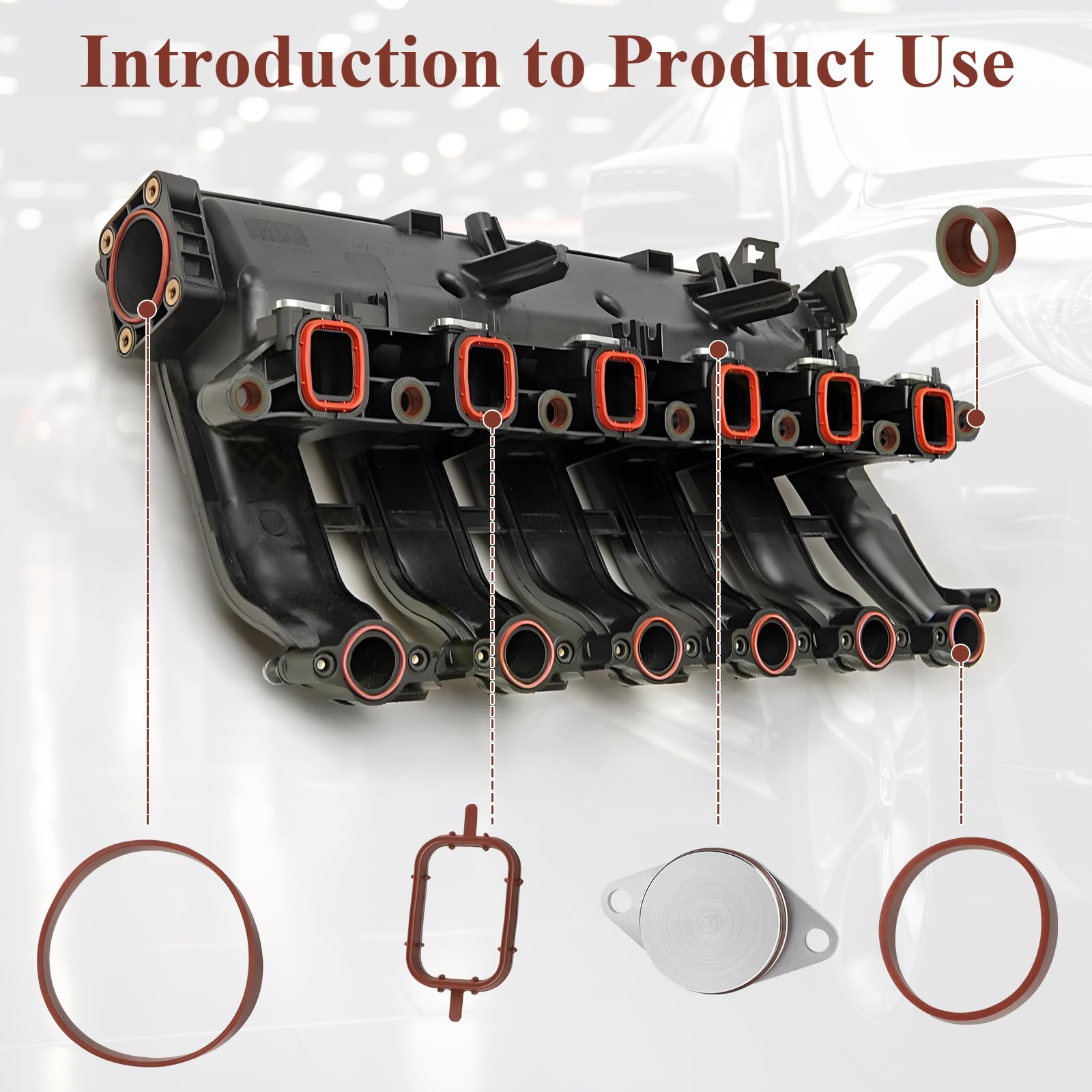 EFUTURETIME Kit para Anular Mariposas del Colector de Admisión 32mm con Juntas para E87 E46 E90 E91 E92 E93 E39 E60 E83 E53