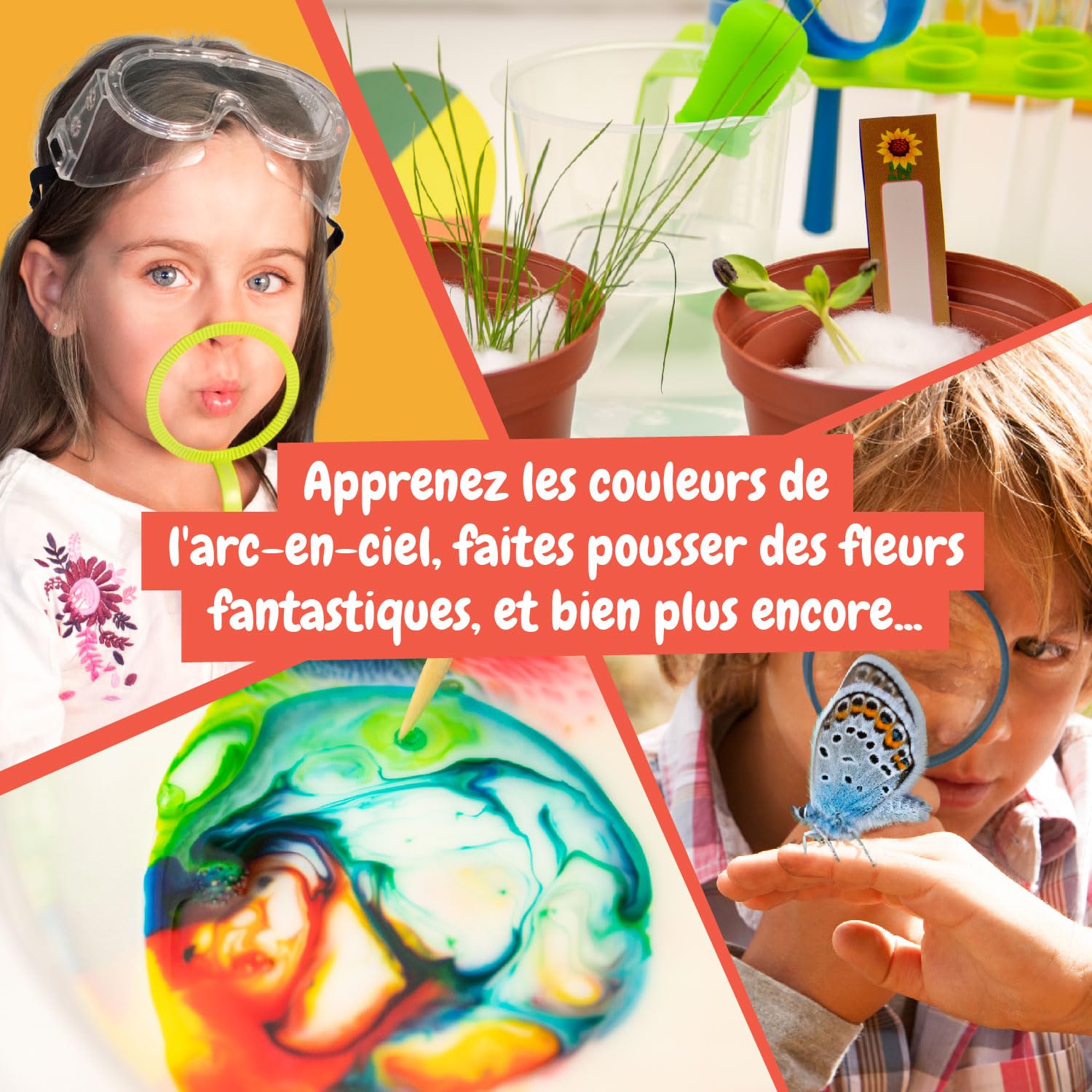 Science4you Mon Premier Kit Scientifique pour Enfants +4 Ans - 26 Expériences, Bulles de Savon, Apprendre Couleurs