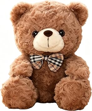 Small Brown Teddy Bear, Teddy Bear Medium, 25 cm Stuffed Animal