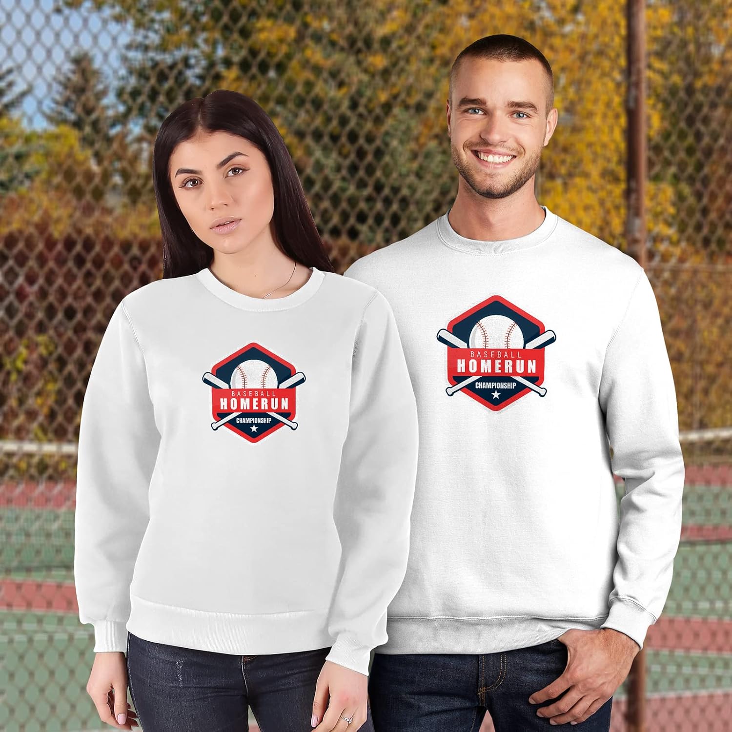GotPrint Unisex Baseball Homerun Championship Sweatshirt | Baseball Sports Lover Pullover | Graphic Crewneck Casual Pullover