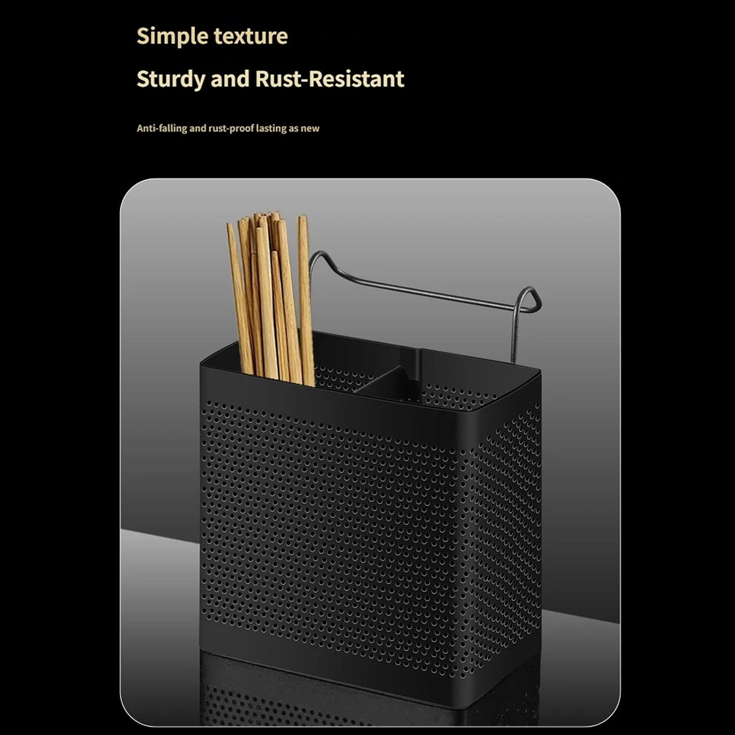 Hygienic Kitchenwares Storage Featuring Dry Wet Separation Structure Rustless Chopsticks Holder
