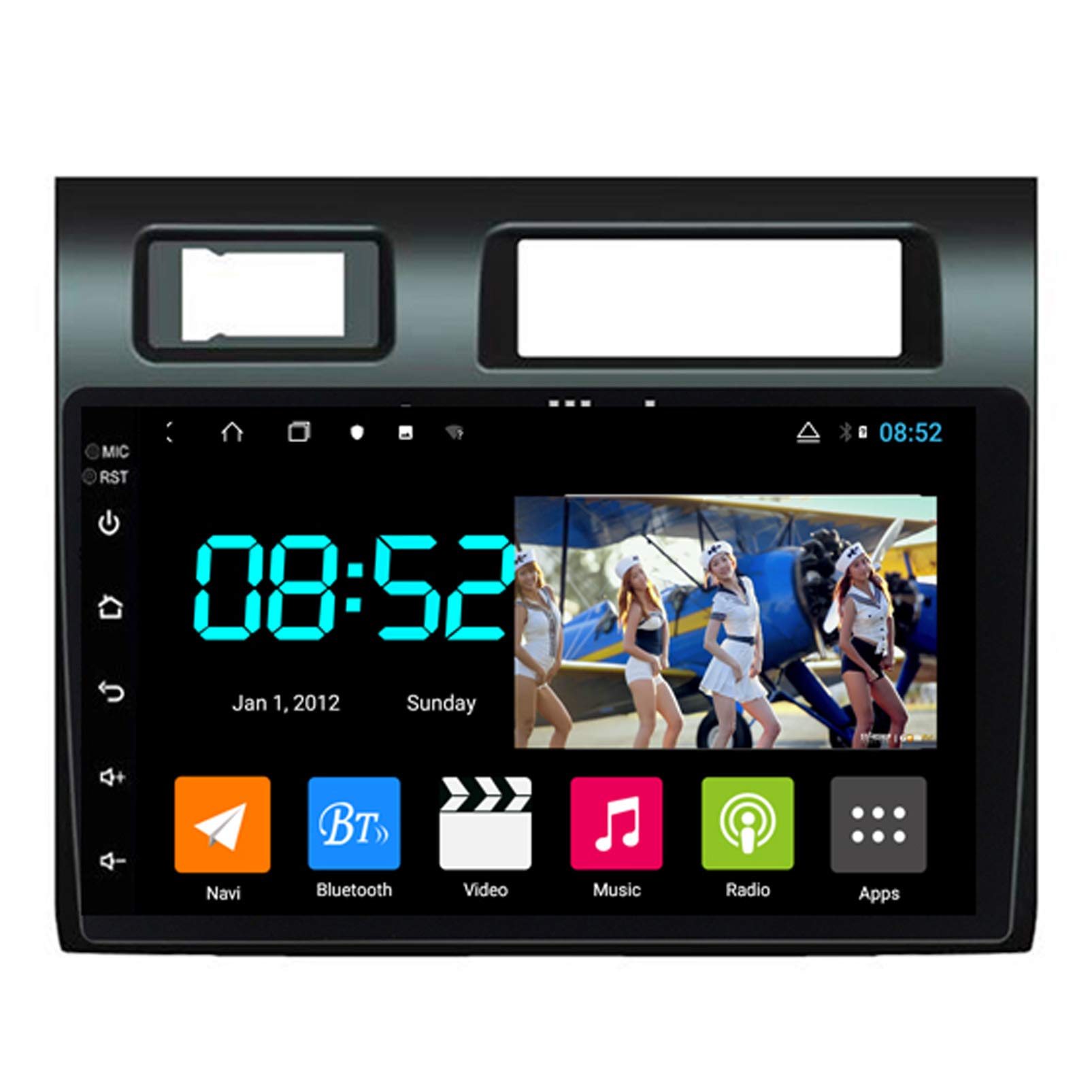 Autoradio 2 DIN Android con pantalla táctil de 9'' y 64GB para Toyota Land Cruiser Pick Up 2019
