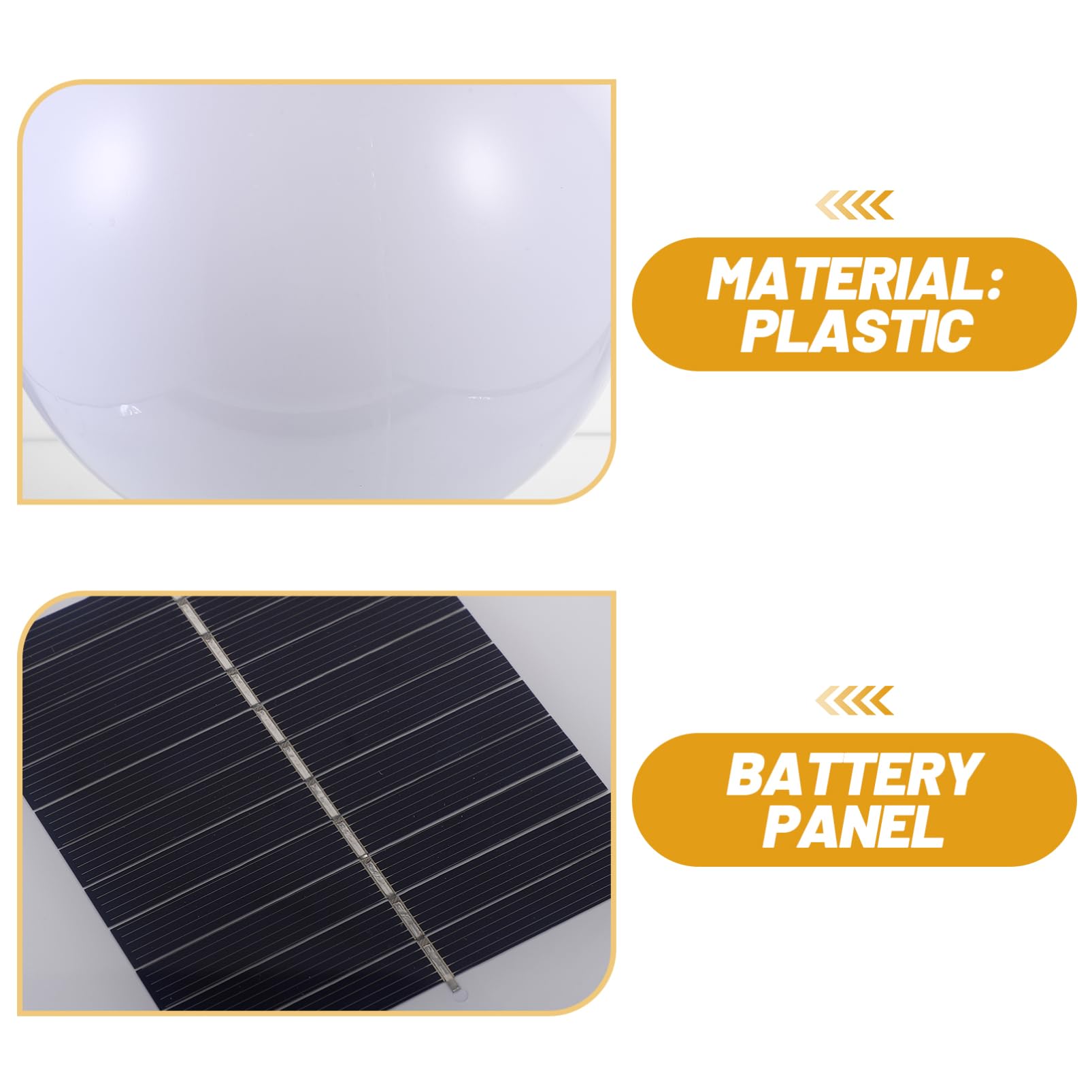 BESTonZON Lámpara Solar Para Exteriores Forma De Bola, Luz Solar Estigmatizada, Blanca 250mm, Aplique De Pared Para Patio, Resistente Al Agua, Luz Ambiental Para Jardín