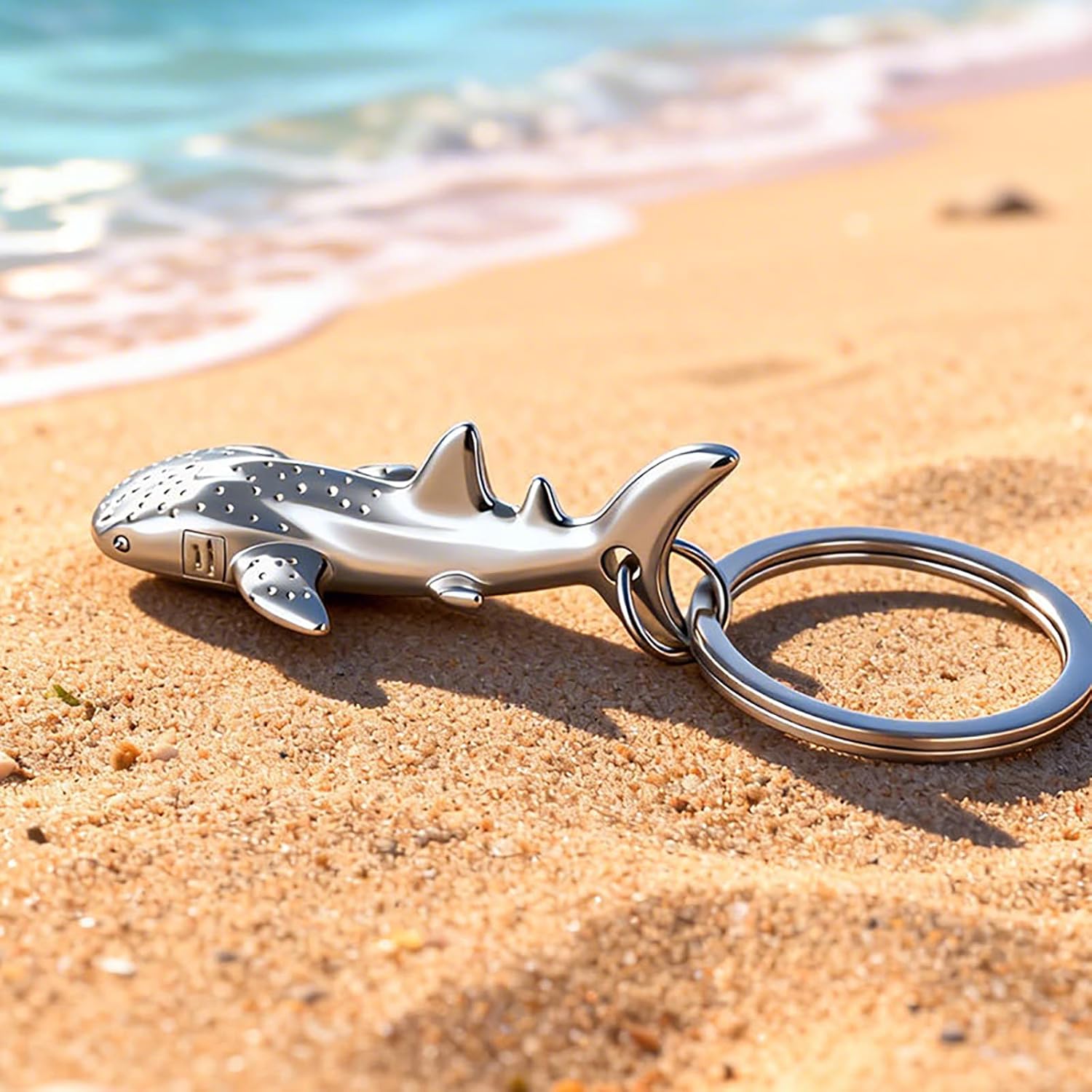 Cute Marine Keychains, Mini Whale Shark Keychain Small Bag Charms, Oceanarium Souvenirs image 3