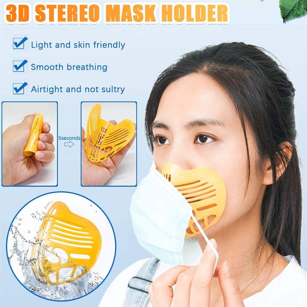 Mask Shell Insert Mask Bracket Makeup Saver Breathable Cooling Plastic Insert LOBUWEILY ...