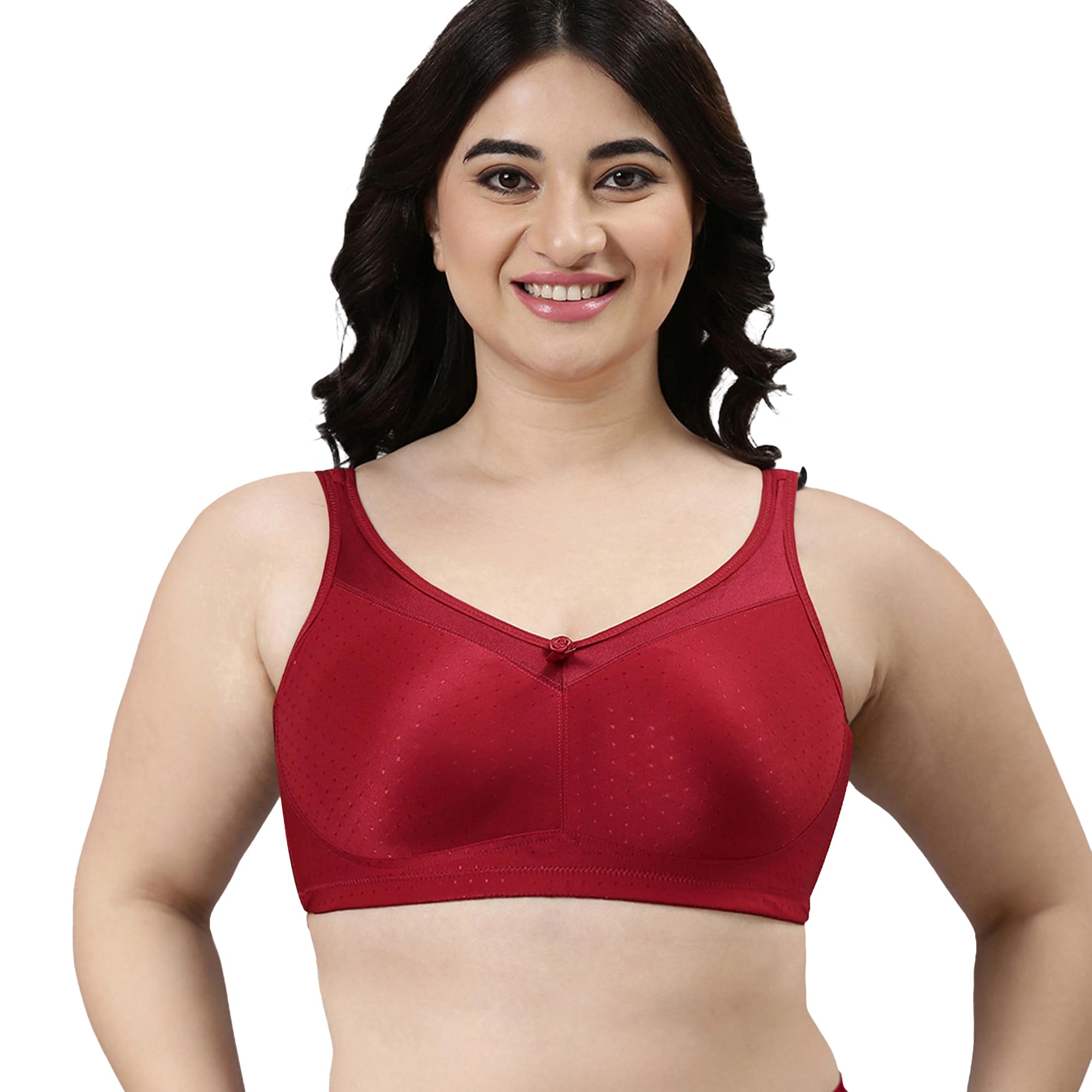enamor Women's Everyday Fashion Bra - Full Support, Non-Padded, Non-Wired, Full-Coverage, Mesh Panels with Super Lift and Jiggle Control-picture-16