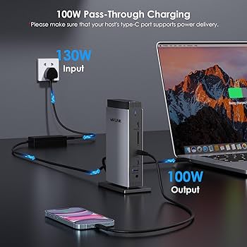 WAVLINK Estação de ancoragem universal com tela tripla USB-C