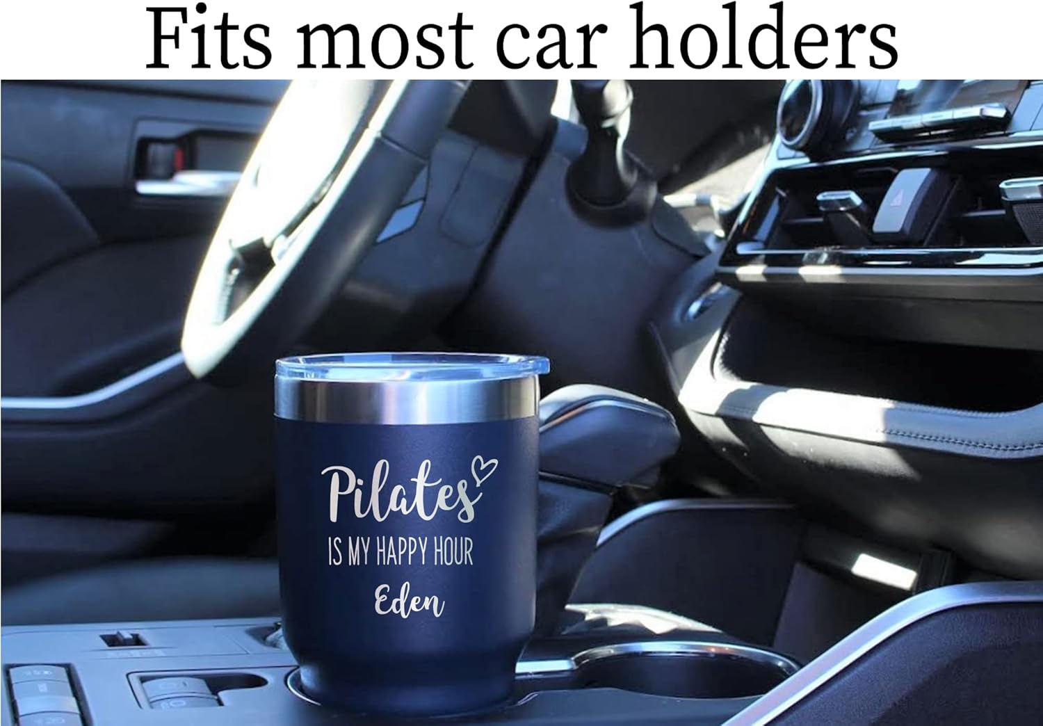 AVITO Personalized Pilates Tumbler - Laser Engraved Stainless Steel 30 oz With Lid - Vacuum Insulated - Gift for Pilates Instructor or Lover