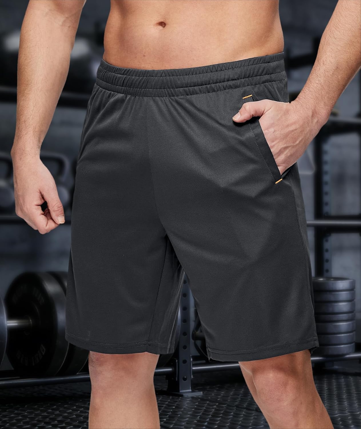 Little Beauty 5 Pack Mens Athletic Running Shorts Gym Shorts 2 Pockets