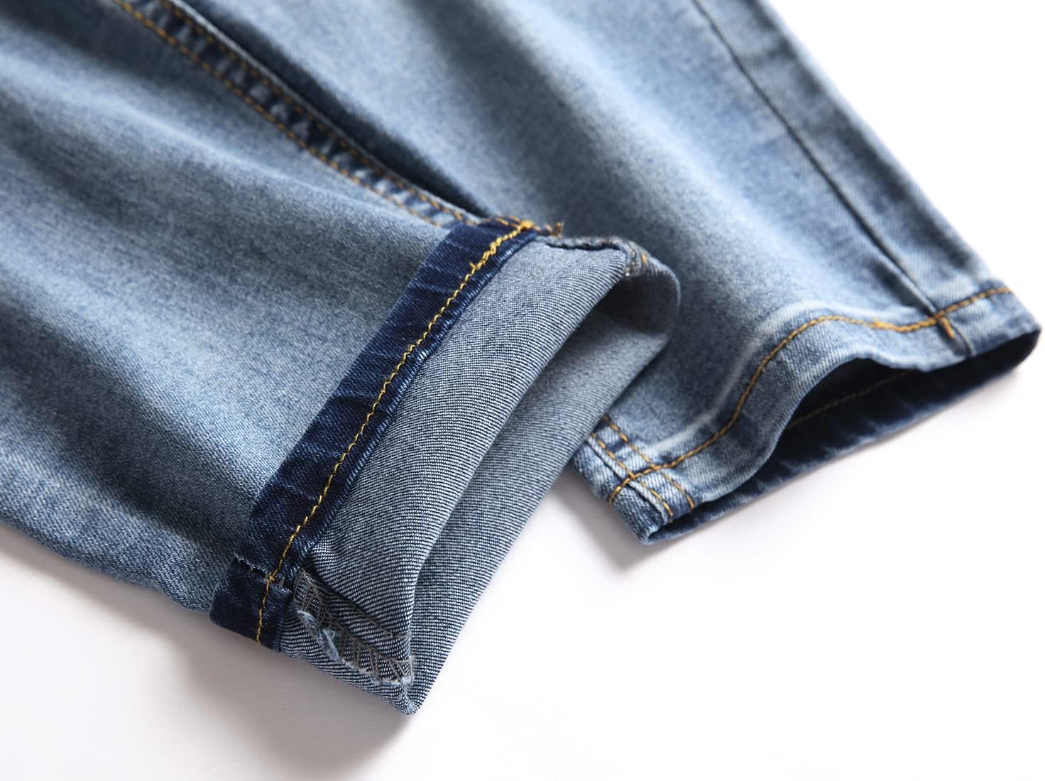 LONGBIDA Men's Slim Fit Ripped Stretch Skinny Jeans for Men, Distressed Tapered Leg Fashion Pants - Image 5