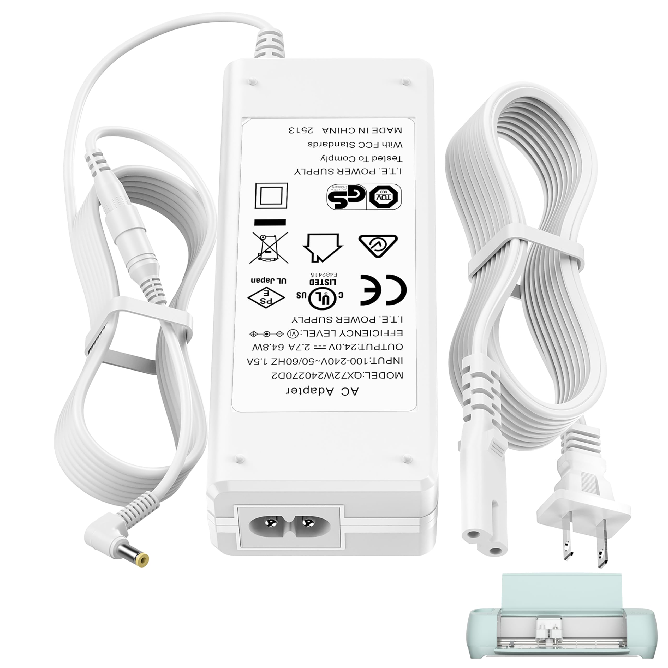 Amazon.com: 24V Power Cord for Cricut Explore 3 Cutting Machine