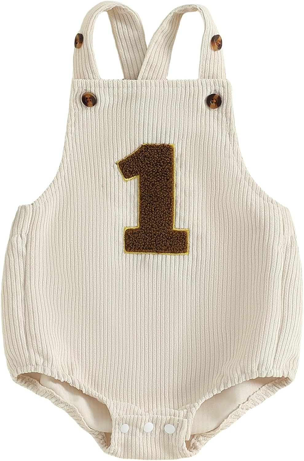 Baby Boy Girl First Birthday Overalls One Year Old 1st Birthday Overall Romper Corduroy 1 Rompers Clothes Outfit