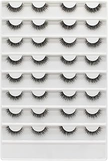 16 pares de pestañas cortas naturales diarias...