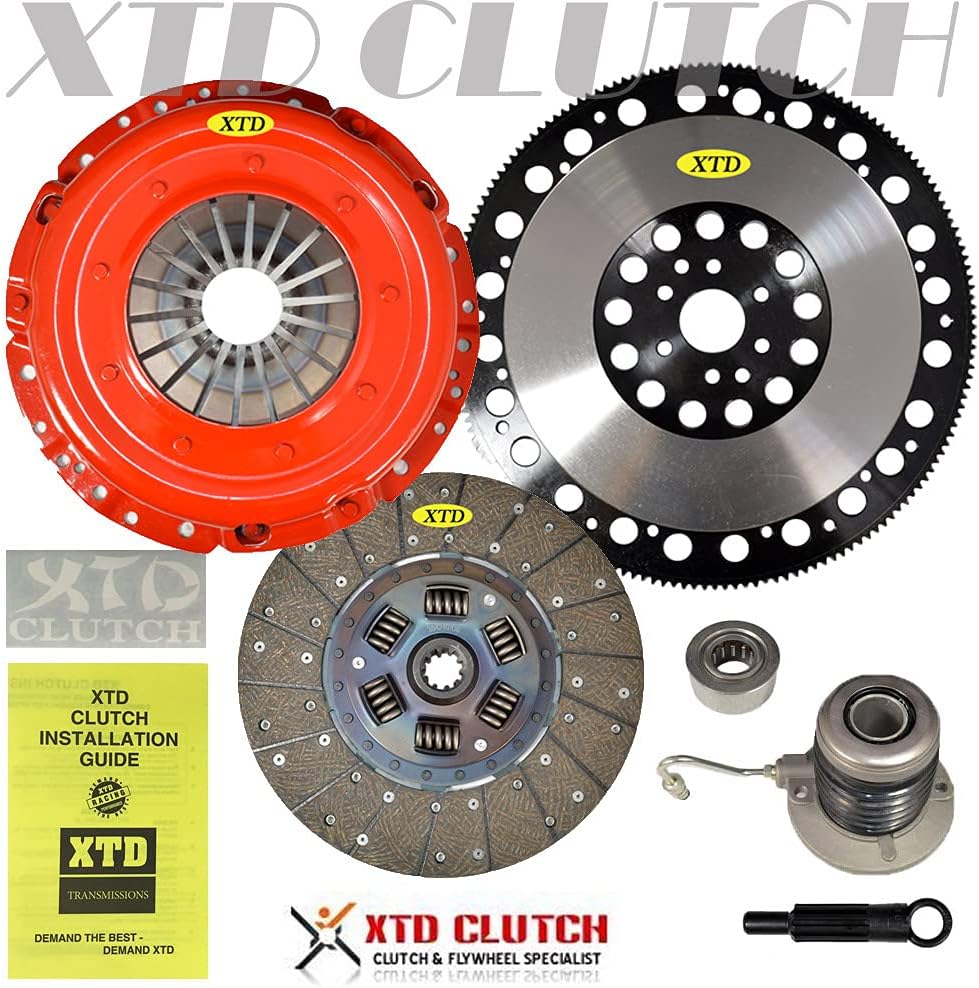XTD STAGE 2 CLUTCH & RACING FLYWHEEL KIT COMPATIBLE WITH 2005-2010 MUSTANG GT BULLITT SHELBY 4.6L SOHC 8CYL
