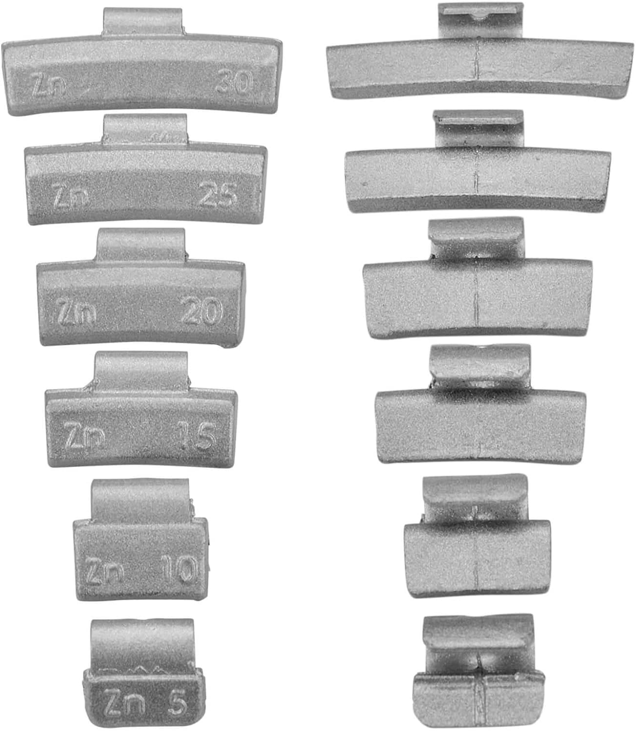 HASKYY 225x Schlaggewichte ALUFELGEN Auswuchtgewichte Wuchtgewichte 5-30g Sortiment