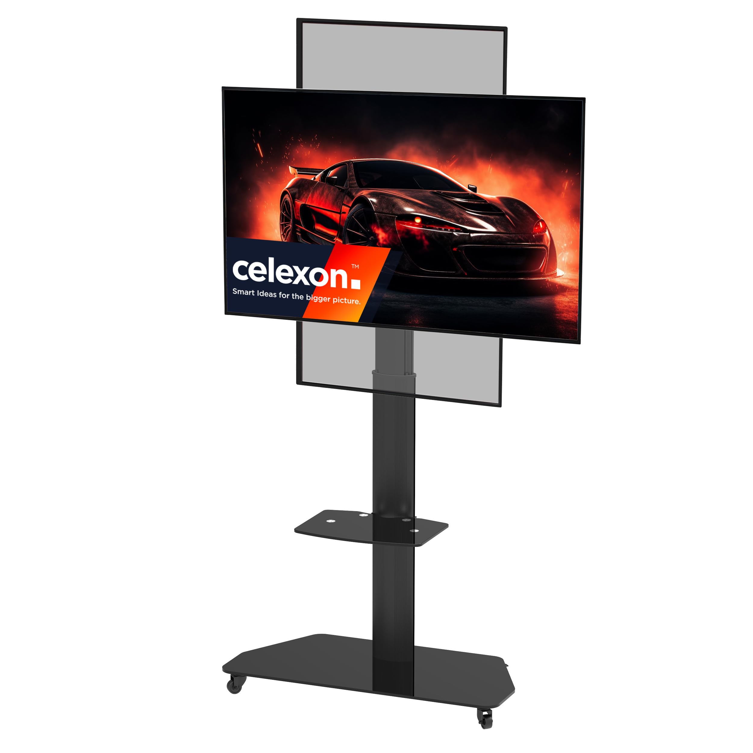 celexon Pro Displayständer/Rollwagen Portrait | 32-70" | verstellbar 64cm