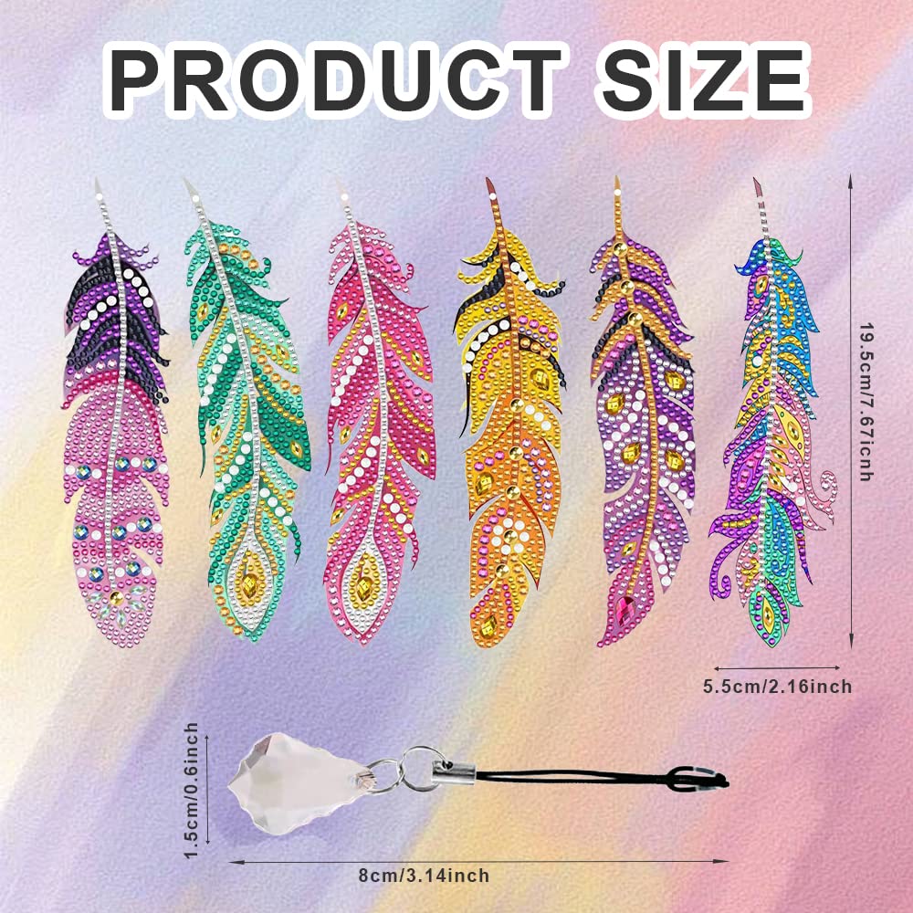 2 Pièces Marque-page De Peinture Au Diamant Enfant, 5D Marque Pages