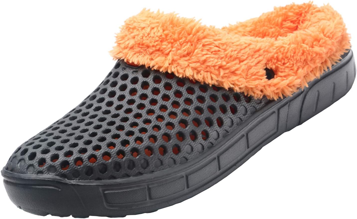 CERYTHRINAMen's Women's Lined Clog Breathable Mesh Lining Indoor Outdoor Walking Garden Clogs Winter Slippers