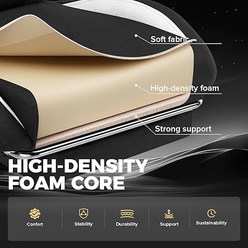 Miniatura 6 de GTPLAYER Silla de juegos, silla de oficina para computadora, soporte lumbar, reposabrazos y reposapiés, silla de juego ergonómica para adultos con