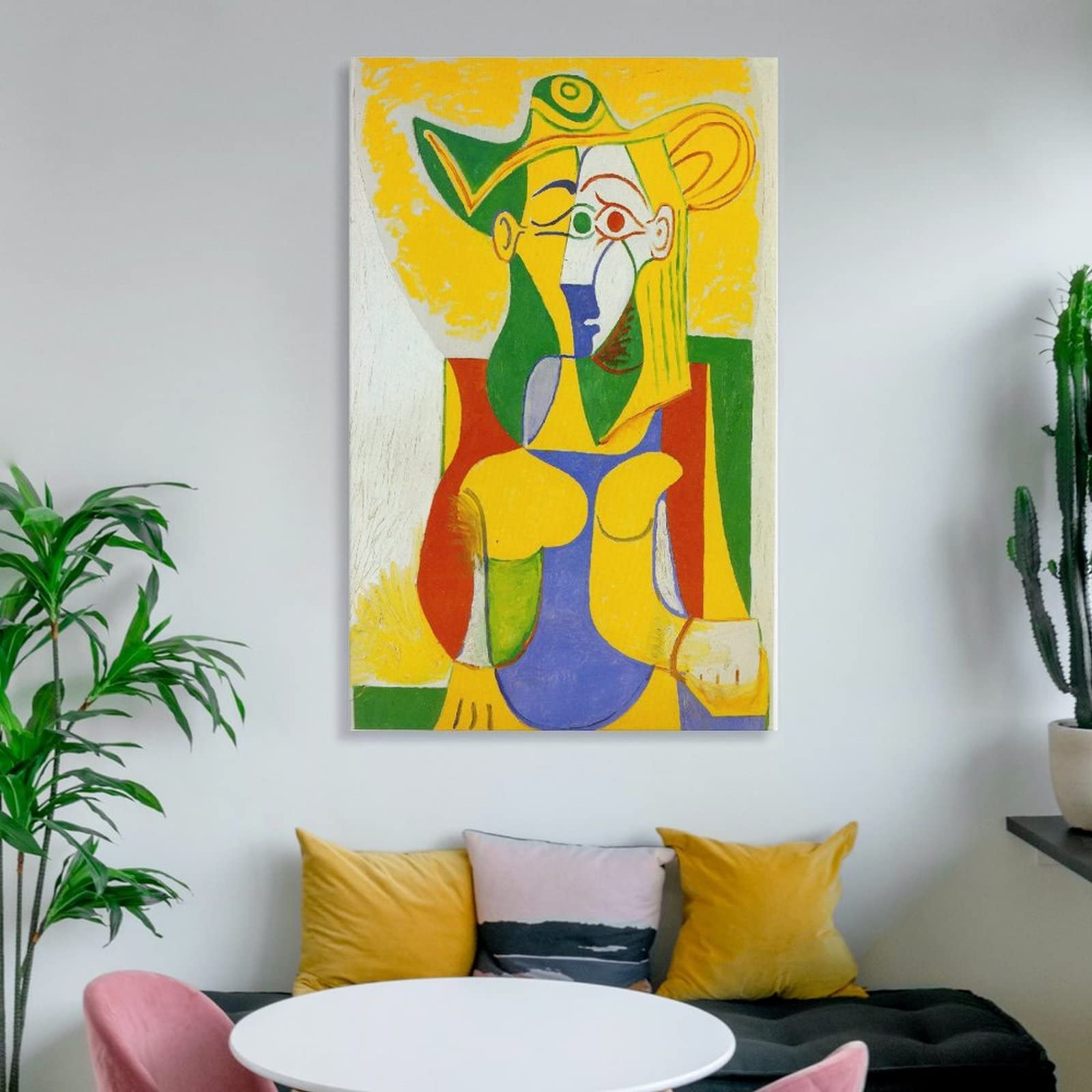 Amazon.co.jp: Pablo Picassoパブロ・ピカソ画家の作品（肘掛け椅子に