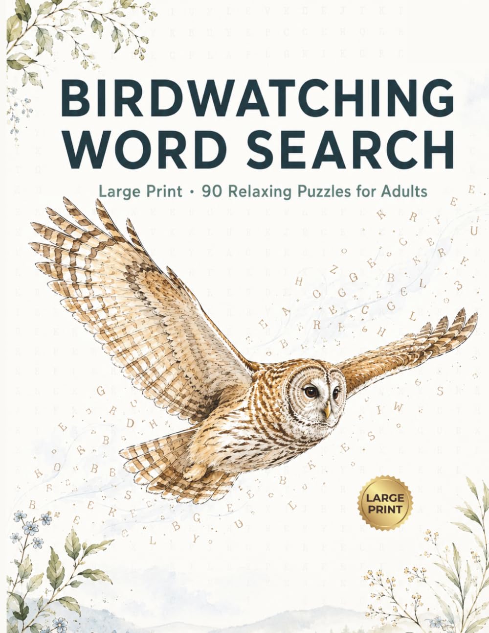 Birdwatching Word Search: Large Print Puzzles for Adults and Seniors - 90 Relaxing Bird-Themed Word Searches, a Perfect Gift for Bird Lovers
