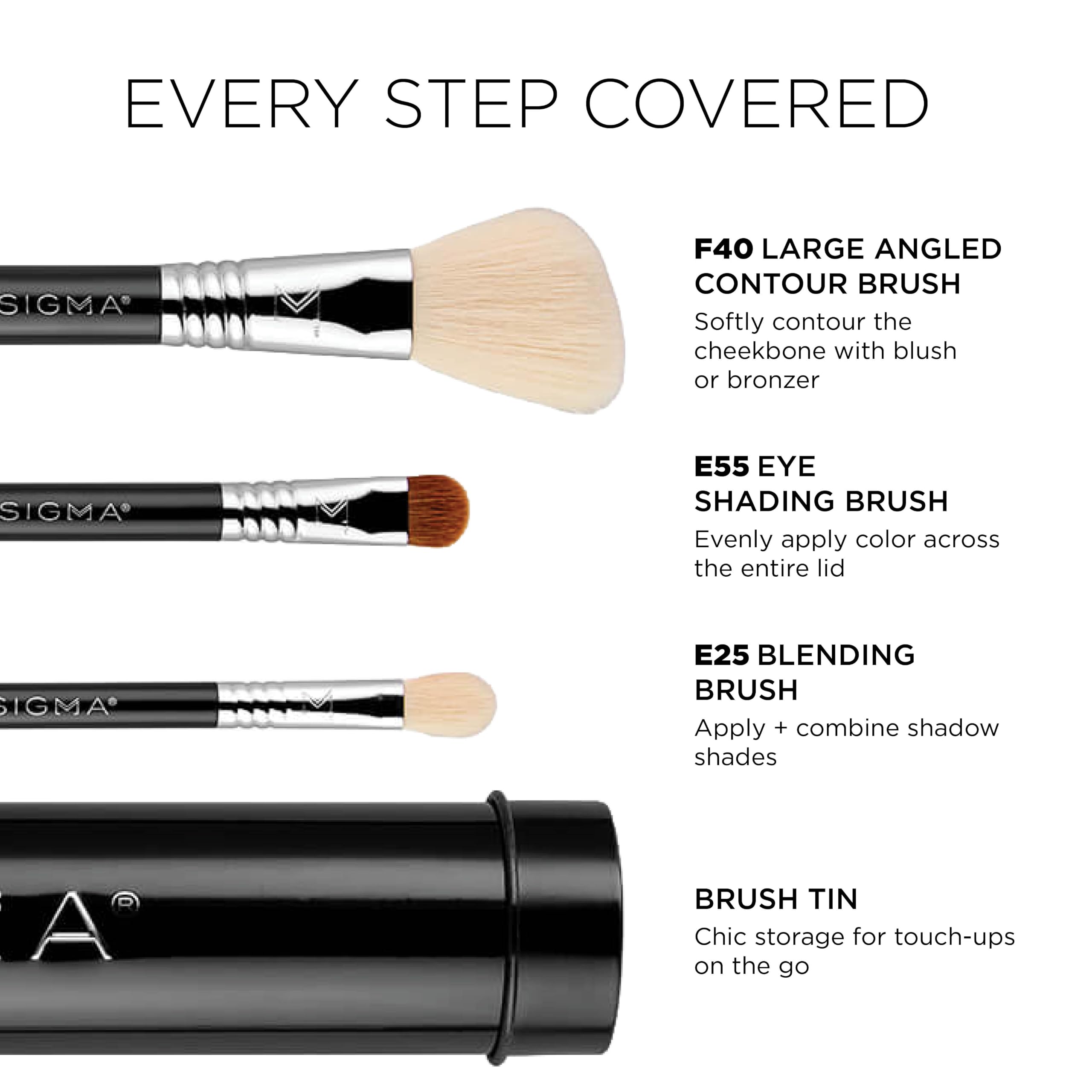 Amazon.co.jp: Sigma Beauty Travel Essential Trio Makeup Brush Set
