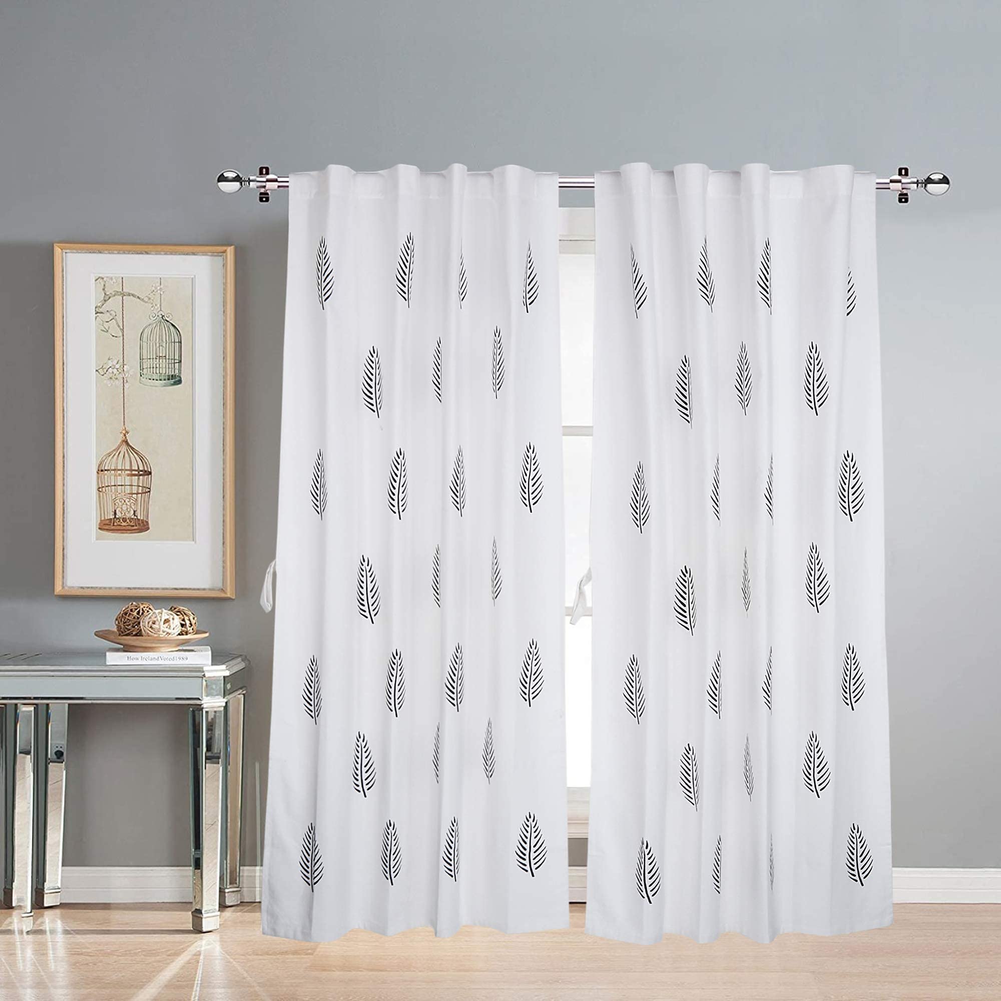 LINENWALAS Cotton Printed Curtains 7.5 Feet Long 2 Panels Set, Curtain for Door Hangings Home Decor Items for Living Room Bedroom, Semi Sheer Drapes with Eyelet Rings (Red Rose Tulip) (B0CLDD543P) Amazon Price History, Amazon Price Tracker