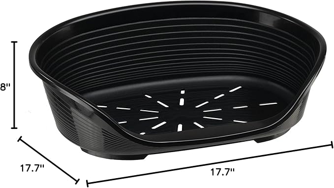 Cama Rectangular para Perro Mediano 61.5cm Plástico Lavable miniatura 5