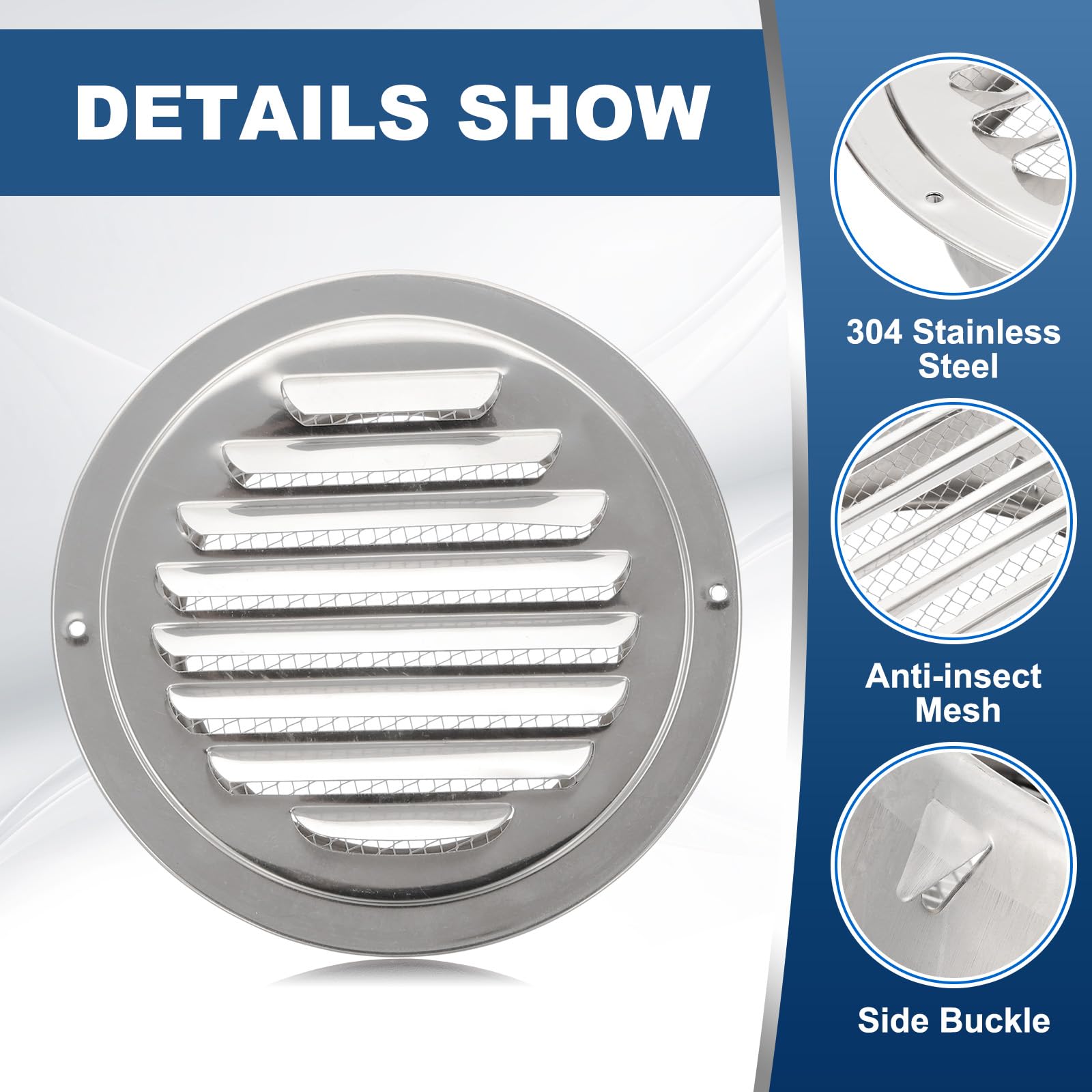 PATIKIL 4 Inch Round Air Vents - Image 4