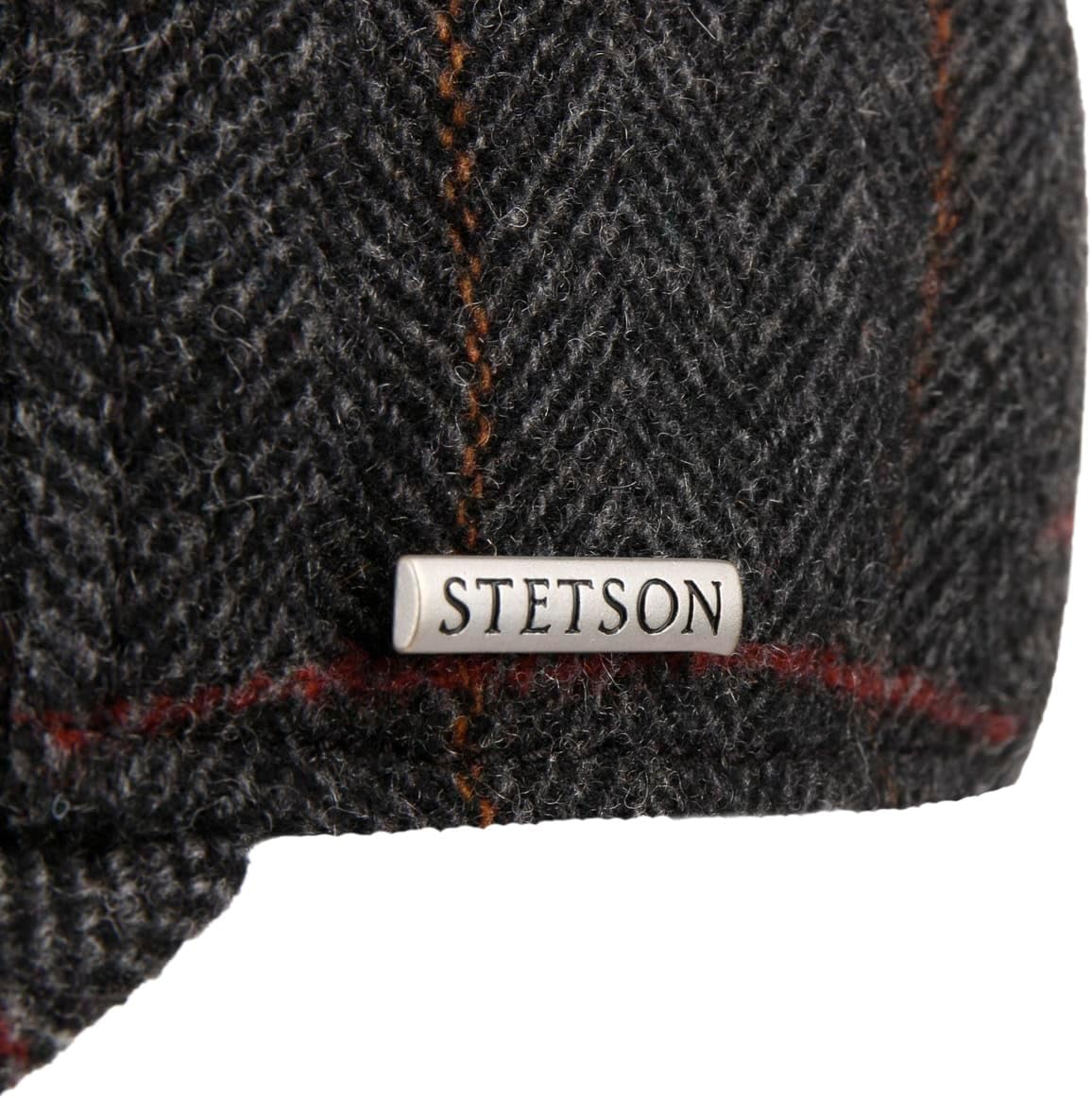 Stetson Kinty Wool Cap with Ear Flaps Lined Peaked Cap Men Fall Winter - Image 7
