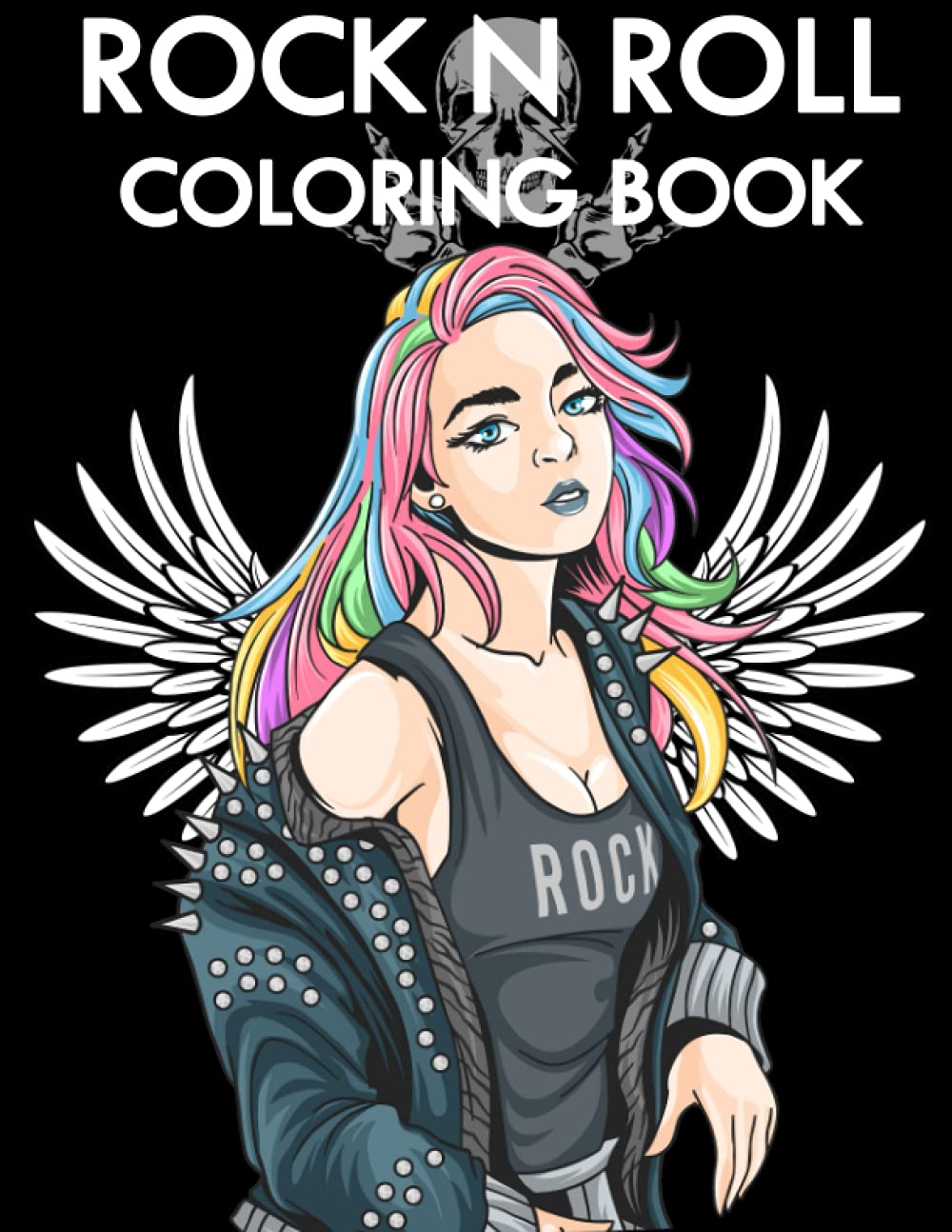Rock N Roll Coloring Book: Rock Illustrations for Kids and Adults
