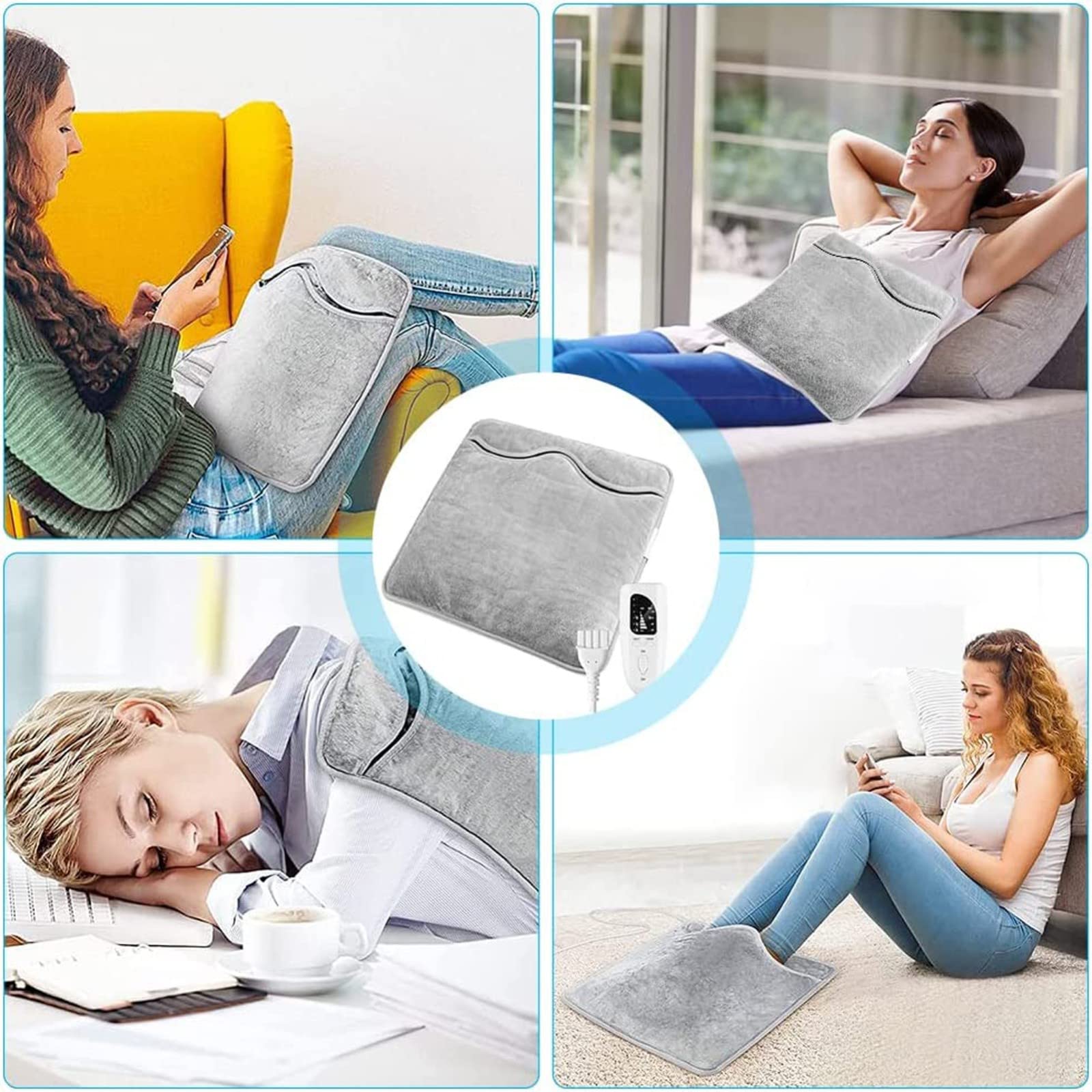 Electric Foot Warmer For Cold Feet,Heating Pad With 50x 80cm Fast Heat - View #6