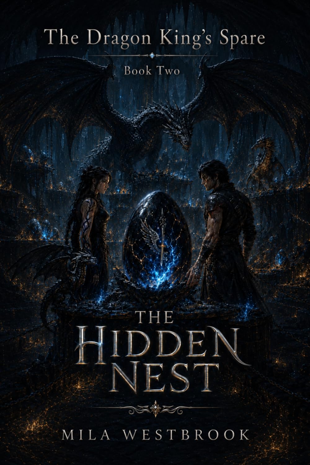 The Hidden Nest: An Adult Enemies to Lovers Dragon Rider Romantasy with Forbidden Bonded Magic, Hidden Dragon Eggs, Dark Academy Rebellion, Found Family, Slow Burn Tension (The Dragon King’s Spare)