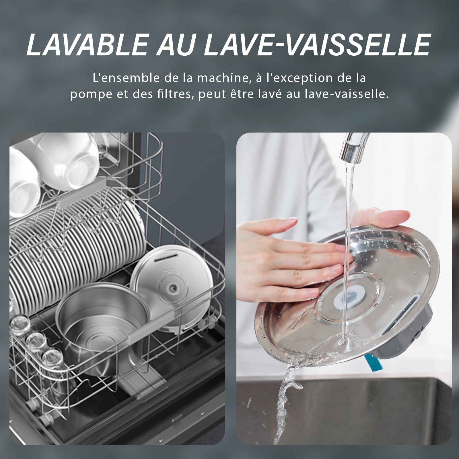 DOOOB Fontaine a Eau Chat 3.2L, Fontaine à Eau Chat INOX avec Pompe Ultra-Silencieuse, Distributeur Fontaine a Eau pour Chien, 1 Filtre & 1 Éponge Inclus